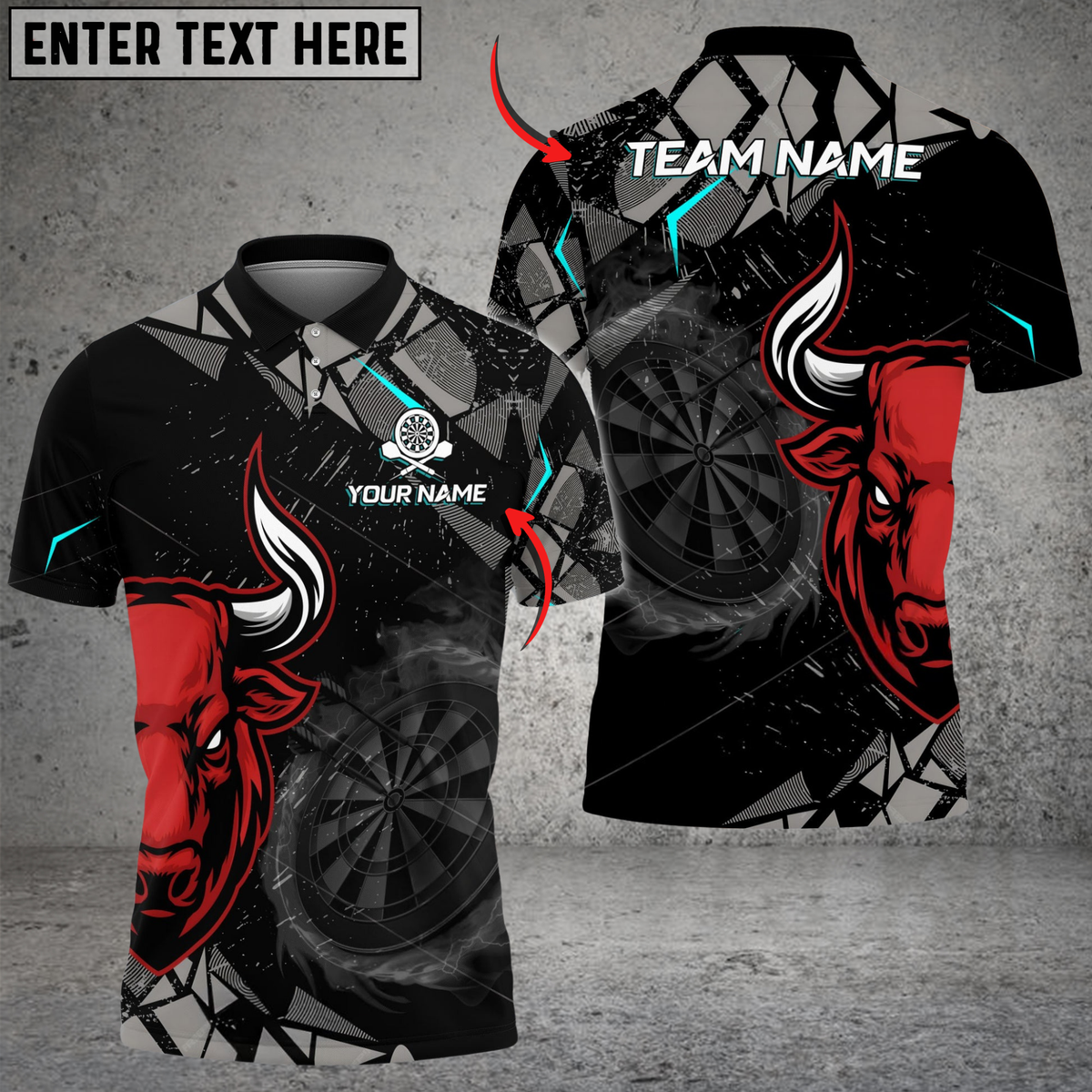 Blisscorners Darts Red Bull Sport Multicolor Customized Name, Team Name 3D Shirts For Tonya