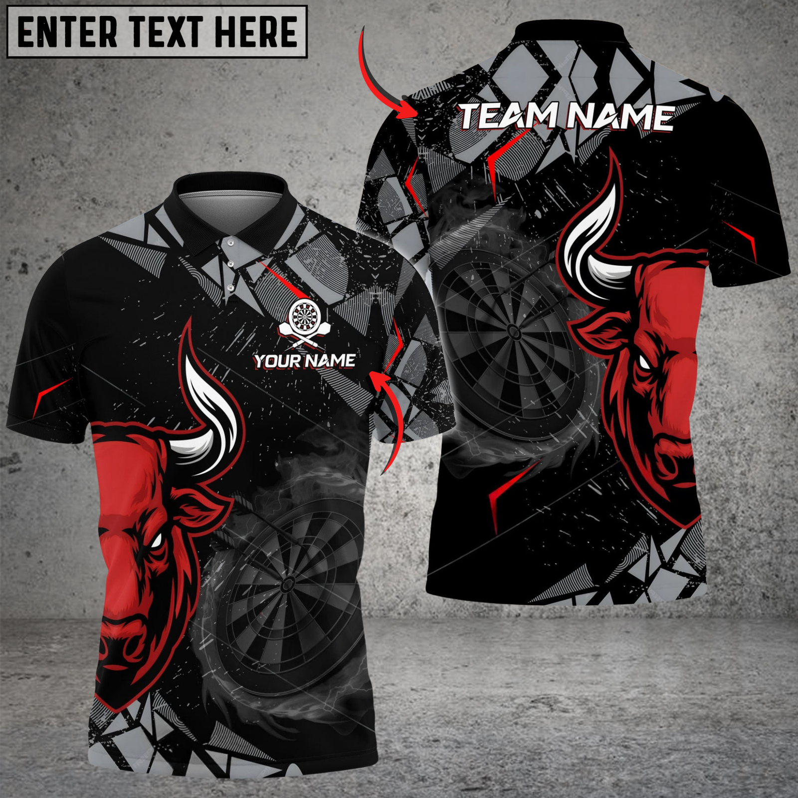 Blisscorners Darts Red Bull Sport Multicolor Customized Name, Team Name 3D Shirts For Tonya