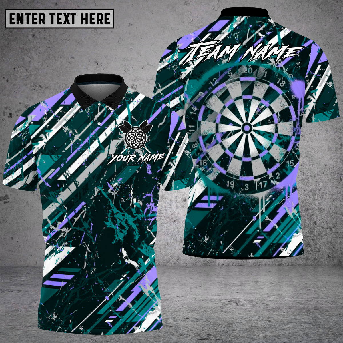 Blisscorners Dart Shirt  Abstract Strike Style Multioptions Personalized Name, Team Name Unisex 3D Shirt (4 Colors)