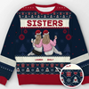 Christmas Is The Day That Holds All Time Together - Bestie Personalized Custom Ugly Sweatshirt - Unisex Wool Jumper - Christmas Gift For Best Friends, BFF, Sisters