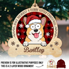 A Heartfelt Gift For Anyone Who Loves Their Dog - Dog Personalized Custom Shaped 2 Layered Wood Christmas Ornament - Christmas Gift For Pet Owners, Pet Lovers