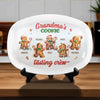 Christmas Eve Is Family Night - Family Personalized Custom Platter - Christmas Gift For Mom, Grandma