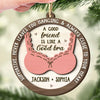 A Good Friend Is Like A Good Bra - Bestie Personalized Custom Shaped 2 Layered Wood Christmas Ornament - Christmas Gift For Best Friends, BFF, Sisters