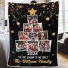 Custom Photo Being With Family Is The Best Part Of Christmas - Family Personalized Custom Blanket - Christmas Gift For Family Members