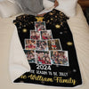 Custom Photo Being With Family Is The Best Part Of Christmas - Family Personalized Custom Blanket - Christmas Gift For Family Members