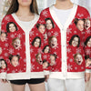 Custom Photo Christmas Is The Season Of Joy - Family Personalized Custom Ugly Christmas Cardigan - Christmas Gift For Family Members