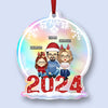 Cherishing Moments With Family This Holiday - Family Personalized Custom Hologram Ornament - Christmas Gift For Family Members