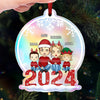 Cherishing Moments With Family This Holiday - Family Personalized Custom Hologram Ornament - Christmas Gift For Family Members