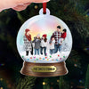 Custom Photo At Christmas, All Roads Lead Home - Family Personalized Custom Hologram Ornament - Christmas Gift For Family Members