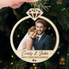 Custom Photo Being Married To Me Is The Gift This Year - Couple Personalized Custom Ornament - Acrylic Custom Shaped - Christmas Gift For Husband Wife, Anniversary, First Christmas