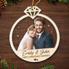 Custom Photo Being Married To Me Is The Gift This Year - Couple Personalized Custom Ornament - Acrylic Custom Shaped - Christmas Gift For Husband Wife, Anniversary, First Christmas