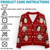 Custom Photo Christmas Is A Reminder Of The Joy That Family Brings - Family Personalized Custom Ugly Christmas Cardigan - Christmas Gift For Family Members