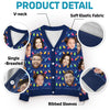 Custom Photo Christmas Joy Is Found In The Love Of Family - Family Personalized Custom Ugly Christmas Cardigan - Christmas Gift For Family Members