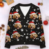 Custom Photo Christmas Cuddles From My Furry Bundle - Dog & Cat Personalized Custom Ugly Christmas Cardigan - Christmas Gift For Pet Owners, Pet Lovers