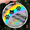 A Touch Of Comfort For Your Heart And Home - Memorial Personalized Custom Mirrored Acrylic Ornament - Sympathy Gift, Christmas Gift For Pet Owners, Pet Lovers