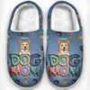 Christmas Is Paws-Down The Best - Dog & Cat Personalized Custom Fluffy Slippers - Christmas Gift For Pet Owners, Pet Lovers