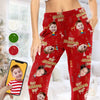 Custom Photo Christmas Good Cheer Is Found With Family - Family Personalized Custom Pajama Pants - Christmas Gift For Family Members