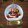 Custom Photo Christmas Is About Family And Love - Family Personalized Custom Ornament - Acrylic Custom Shaped - Christmas Gift For Family Members