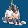 Custom Photo Everything Is Simply More Meaningful At Christmas - Family Personalized Custom Ornament - Acrylic Custom Shaped - Christmas Gift For Family Members