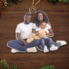 Custom Photo Everything Is Simply More Meaningful At Christmas - Family Personalized Custom Ornament - Acrylic Custom Shaped - Christmas Gift For Family Members