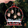 Custom Photo A Sweet Reminder Of The Love Between Grandparents And Grandkids - Family Personalized Custom Ornament - Acrylic Custom Shaped - Christmas Gift For For Grandma, Grandpa, Grandkid