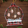 Custom Photo A Sweet Reminder Of The Love Between Grandparents And Grandkids - Family Personalized Custom Ornament - Acrylic Custom Shaped - Christmas Gift For For Grandma, Grandpa, Grandkid