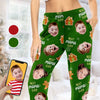 Custom Photo Christmas Keeps Us All Sticking Together - Family Personalized Custom Pajama Pants - Christmas Gift For Family Members