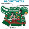 Christmas Joy Is To Be Shared With Your Family - Family Personalized Custom Ugly Sweatshirt - Unisex Wool Jumper - Christmas Gift For Family Members