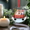 Custom Photo Every Ornament Is A Piece Of Our Family Story - Family Personalized Custom Circle Glass Ornament - Christmas Gift For Family Members