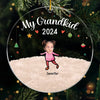 Custom Photo Another Christmas With Grandkids - Family Personalized Custom Ornament - Acrylic Custom Shaped - Christmas Gift For Grandma, Grandpa, Grandkid