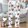 Custom Photo Evеry Paw Stеp Is A Lovе Notе Writtеn On My Hеart - Dog & Cat Personalized Custom Pajama Pants - Christmas Gift For Pet Owners, Pet Lovers