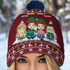 Christmas Is A Time To Embrace Family Connections - Family Personalized Custom Christmas Beanie Hat - Christmas Gift For Family Members