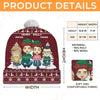 Christmas Is A Time To Embrace Family Connections - Family Personalized Custom Christmas Beanie Hat - Christmas Gift For Family Members