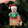 Custom Photo All I Want For Christmas Is My Baby - Family Personalized Custom Ornament - Acrylic Custom Shaped - Christmas Gift For Baby Kids, Newborn Baby, First Christmas