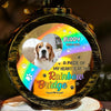 Custom Photo A Piece Of My Heart Is At The Rainbow Bridge - Memorial Personalized Custom Candlelight Lantern Ornament - Christmas Gift, Sympathy Gift For Pet Owners, Pet Lovers