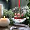 Congrats On Being My Coworker - Coworker Personalized Custom Circle Glass Ornament - Christmas Gift For Coworkers, Work Friends, Colleagues