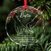 A True Friend Is The Greatest Of All Blessings - Bestie Personalized Custom Circle Glass Ornament - Christmas Gift For Best Friends, BFF, Sisters