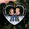 Congrats On Being My Sisters - Bestie Personalized Custom Ornament - Acrylic Custom Shaped - Christmas Gift For Best Friends, BFF, Sisters