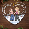 Congrats On Being My Sisters - Bestie Personalized Custom Ornament - Acrylic Custom Shaped - Christmas Gift For Best Friends, BFF, Sisters