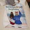 All I Want To Christmas Is You - Bestie Personalized Custom Blanket - Christmas, Gift For Best Friends, BFF, Sisters