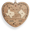 Counting Down The Days Until We Reunite - Family Personalized Custom Ornament - Wood Custom Shaped - Christmas Gift For Family Members