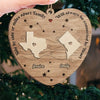 Counting Down The Days Until We Reunite - Family Personalized Custom Ornament - Wood Custom Shaped - Christmas Gift For Family Members