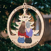 A True Friendship Is A Journey Without An End - Bestie Personalized Custom Ornament - Wood Custom Shaped - Christmas Gift For Best Friends, BFF, Sisters