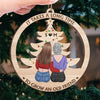 A True Friendship Is A Journey Without An End - Bestie Personalized Custom Ornament - Wood Custom Shaped - Christmas Gift For Best Friends, BFF, Sisters