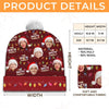 Custom Photo Family And Christmas Go Hand In Hand - Family Personalized Custom Christmas Beanie Hat - Christmas Gift For Family Members