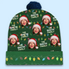 Custom Photo Family And Christmas Go Hand In Hand - Family Personalized Custom Christmas Beanie Hat - Christmas Gift For Family Members