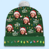 Custom Photo Family And Christmas Go Hand In Hand - Family Personalized Custom Christmas Beanie Hat - Christmas Gift For Family Members