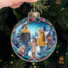 Custom Photo Christmas Is A Time To Gather And Love - Family Personalized Custom Ornament - Acrylic Custom Shaped - Christmas Gift For Family Members