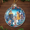 Custom Photo Christmas Is A Time To Gather And Love - Family Personalized Custom Ornament - Acrylic Custom Shaped - Christmas Gift For Family Members