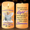 Custom Photo A Light So Great To The World - Memorial Personalized Custom LED Candle - Christmas Gift, Sympathy Gift For Family Members